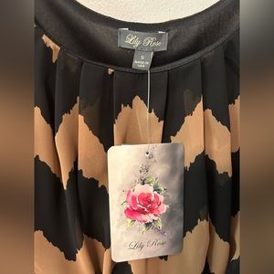 Lily Rose, tan and black, Size S